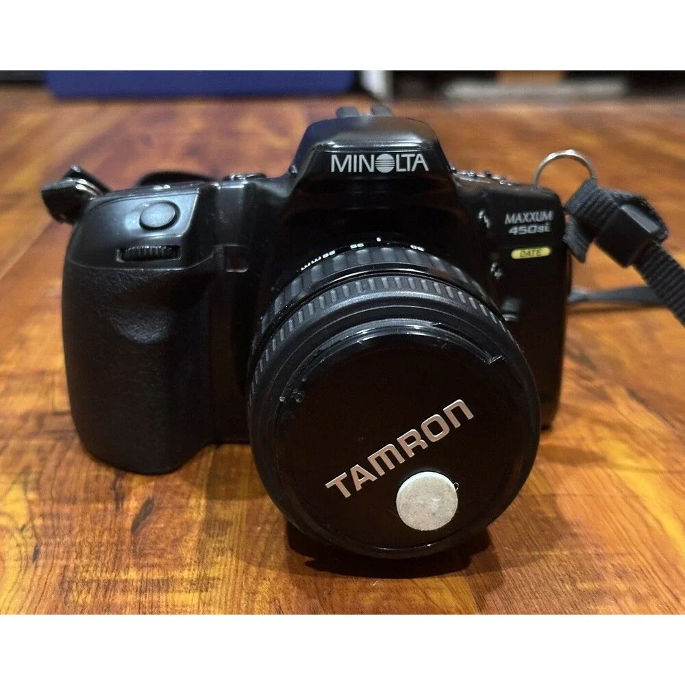 Minolta Maxxum 450si 35mm Film Camera with Tamrin AF 28-70mm Lens & Bag